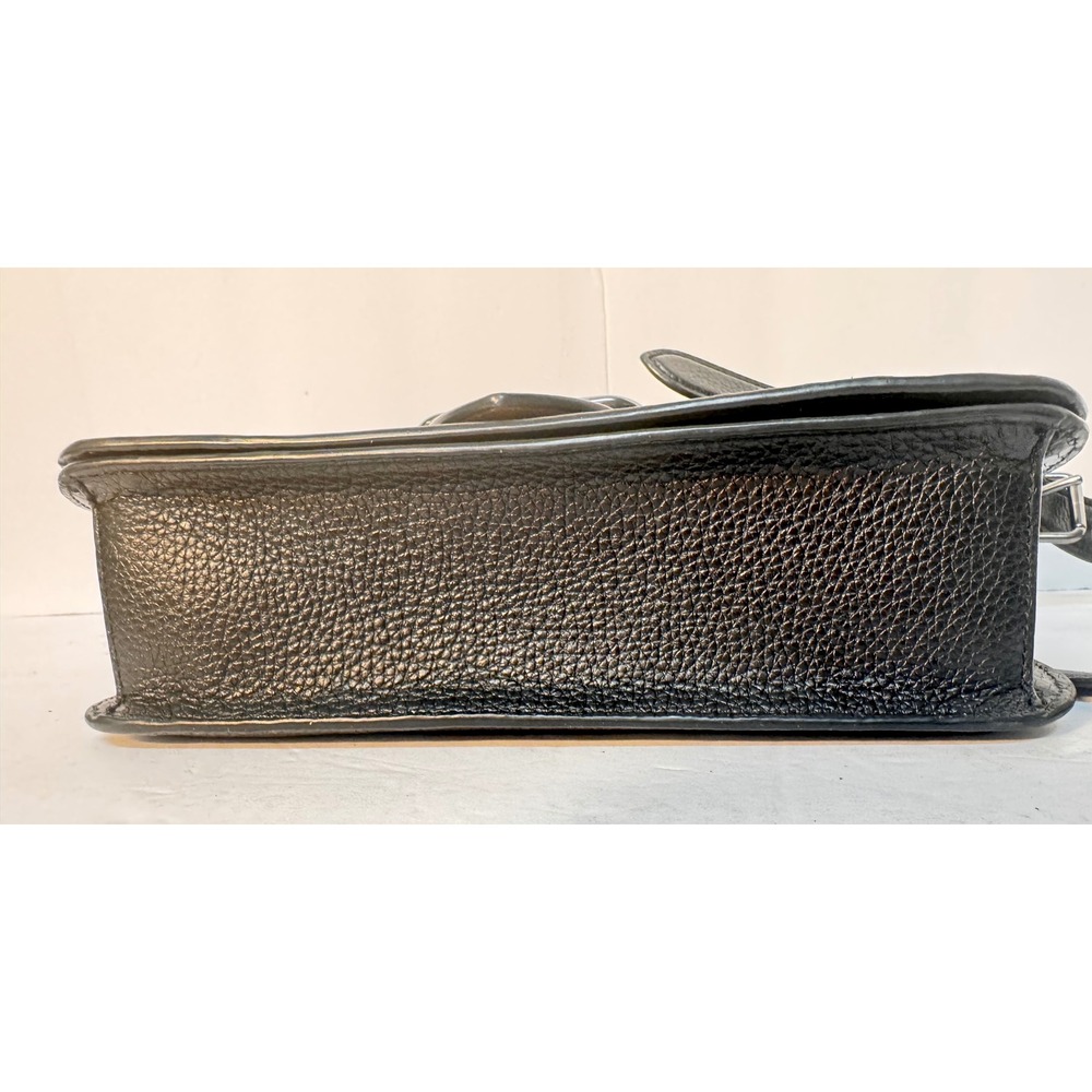Coach Morgan black pebble leather & snake skin sides UEC CE562 - Picture 6 of 14